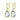 Oorhangers met Blauwe Steen 14k Geelgoud van Swing Jewels