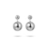 Modern Icons Bolletjes Oorstekers Zilver