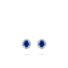 Halo Oorstekers Blauw Zilver