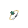 Dashing Details Ring Groen Verguld Zilver
