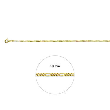 Enkelbandje figaro ketting
