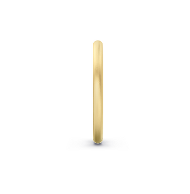 Klassieke Heren Trouwring Half Mat 2 mm Geelgoud