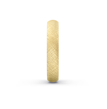 Heren Trouwring Klassiek Geelgoud X-Cross | 4 mm