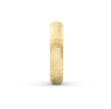 Heren Trouwring Klassiek Leisteen 4mm Geelgoud