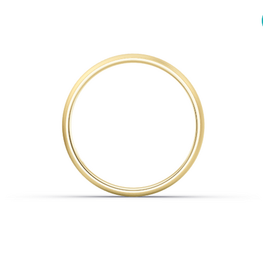 Heren Trouwring klassiek 3mm Geelgoud Mat