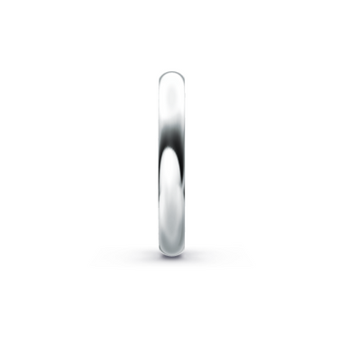 Heren Trouwring Gepolijst 3mm Platina