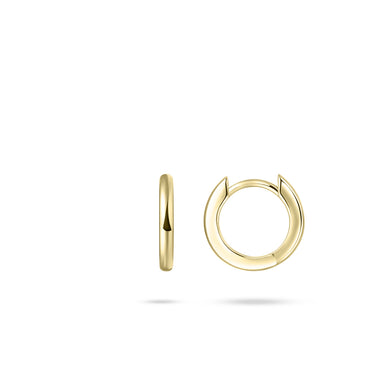 Klassieke Oorringen 2 mm Verguld Zilver (13,5mm)