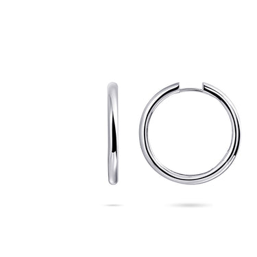 Large Hoops Silver (30mm)