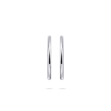 Oversized Hoops Silver (40mm)