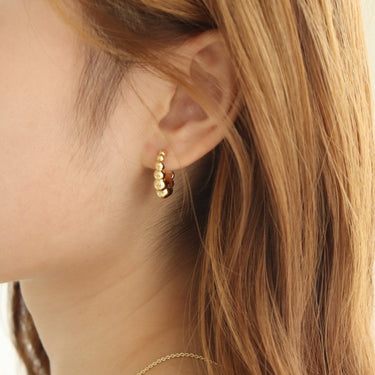 Modern Icons Bolletjes Oorringen Verguld Zilver (19mm)