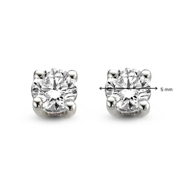 Olivia Diamanten Oorstekers 1.00ct Witgoud