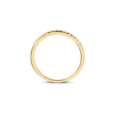 Eternity pavé ring 0,21ct lab-grown diamant geelgoud