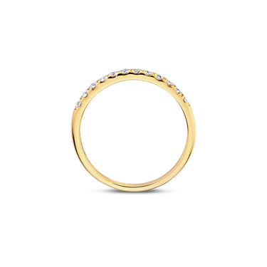 Pavé ring 0,31ct lab-grown diamant geelgoud