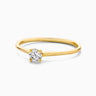 Ronde solitair ring 0,20ct lab-grown diamant geelgoud
