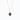 Collier blauwe saffier & lab-grown diamant geelgoud