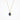 Collier blauwe saffier & lab-grown diamant geelgoud