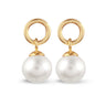Y&G Oorhangers Zoetwaterparel 5mm – 14k Goud