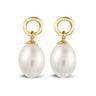 Y&G Oorhangers Zoetwaterparel 7mm – 14k Goud
