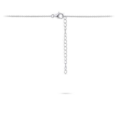Drie Stenen Collier Zilver