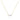 Gebogen Bar Collier Verguld Zilver