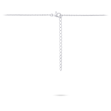 Halo Collier Blauw Zilver