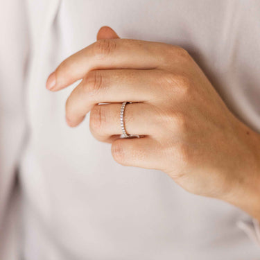 Pave Aanschuifring Zilver
