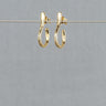 Oorstekers goud verguld, hoepel. Jeh Jewels.