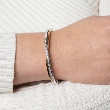 Crossover Bangle Verguld Zilver