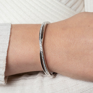 Crossover Bangle Zilver