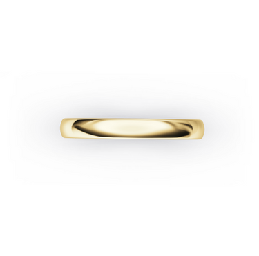 Heren Trouwring Klassiek 3mm Geelgoud