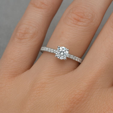 Verlovingsring Platina met Diamant