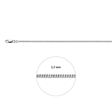 Sam gourmet ketting zilver sluiting