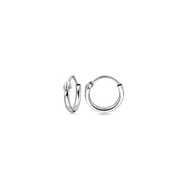 Viral Hoops Oorringen 9 mm x 1,3 mm Zilver