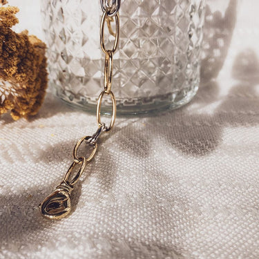 Bicolor Schakelarmband 14k Goud