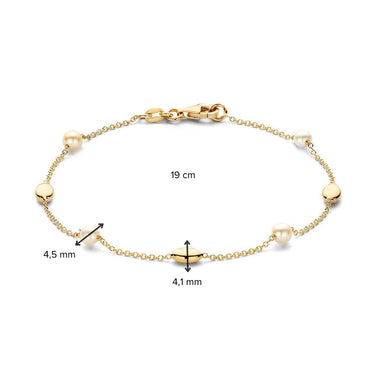 14k Gouden Armband met Parel