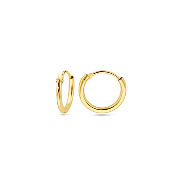 Viral Hoops Oorringen 11 mm x 1,3 mm Goud Verguld Zilver