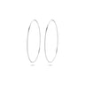 Viral Hoops Oorringen 45 mm x 1,5 mm Zilver