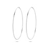 Viral Hoops Oorringen 65 mm x 1,5 mm Zilver