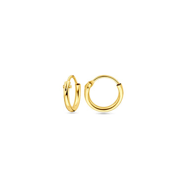 Viral Hoops Oorringen 9 mm x 1,3 mm Goud Verguld Zilver