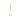 Letter Bedel 6,5 mm 9k Geelgoud - letter J