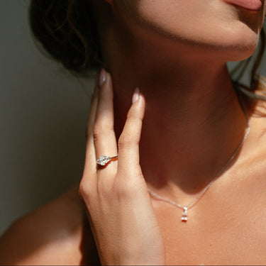 Cato Verlovingsring 1.40ct Witgoud