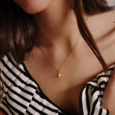 Collier Ava 0,50 crt. geelgoud