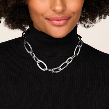 Chunky Schakelcollier 19 mm Zilver - beeld 2