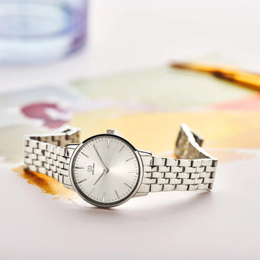 Dameshorloge Akilia Silver Parelmoer