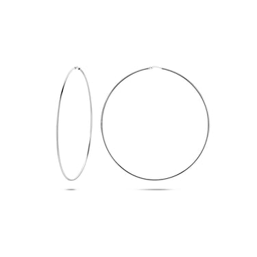 Viral Hoops Oorringen 45 mm x 1,5 mm Zilver