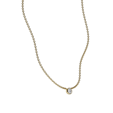 18k Gouden Ketting met Diamant | Briljant | 0.54 ct