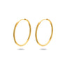Viral Hoops Oorringen 25 mm x 1,5 mm Goud Verguld Zilver