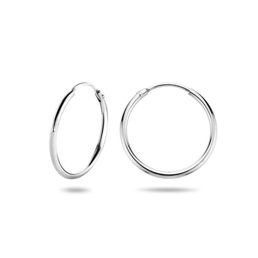 Viral Hoops Oorringen 20 mm x 1,5 mm Zilver