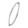 Gedraaide Bangle 3 mm Zilver