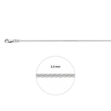 Jip ankerketting zilver sluiting